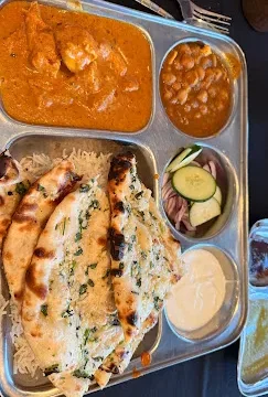 indian food thali at Curry Lounge in Artesia, CA